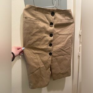 Pencil skirt khaki color good for office wear